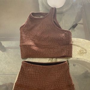 Sports bra and leggings